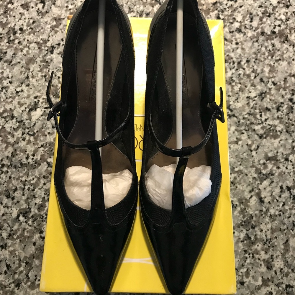 Joan and David Black Heels